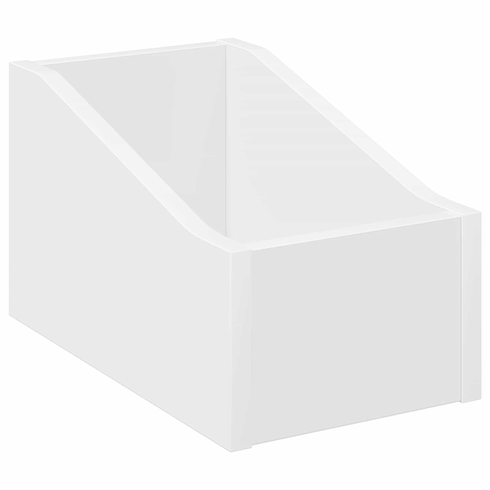 Кутия за LP записи Бяло 18 x 32 x 18 см Инженерна дървесина — изображение 2