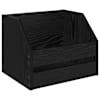 vidaXL Vin&uuml;&uuml;lalbumi kast Must tamm 38 x 30 x 29 cm Tehispuit