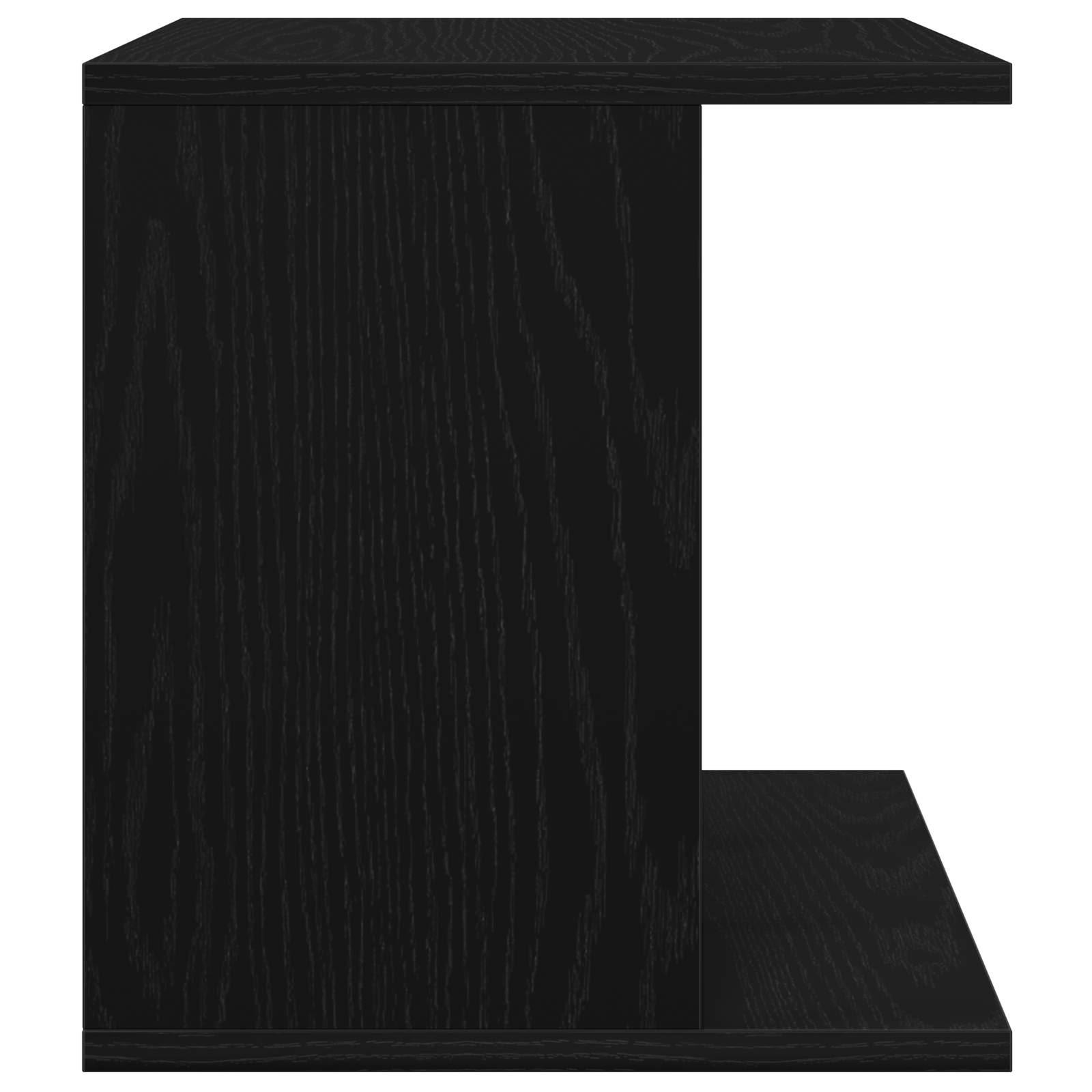 Almacenamiento de discos de vinilo Roble Negro 42 x 33 x 36 cm 5