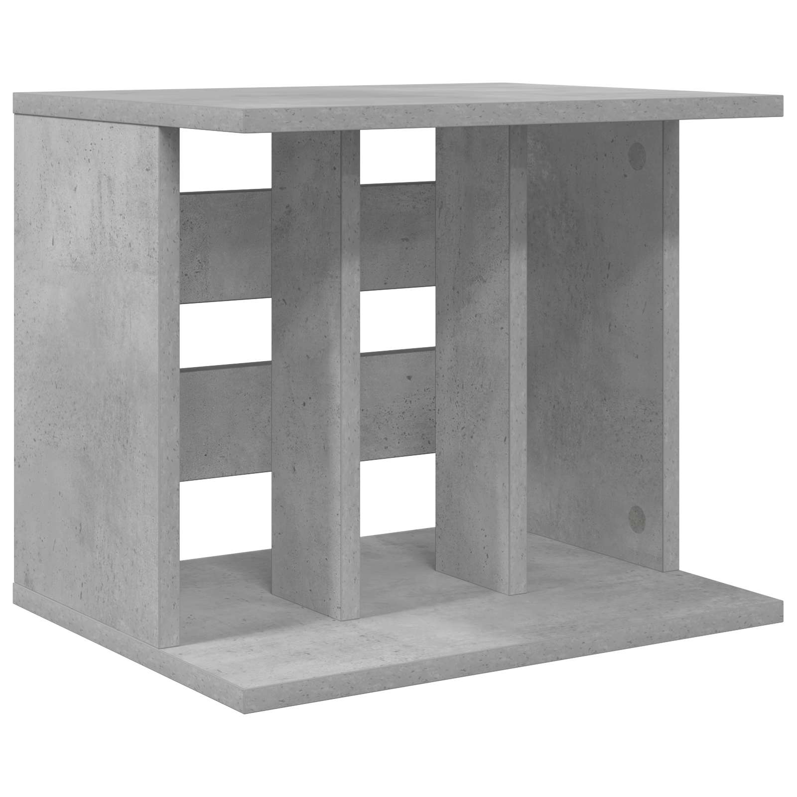 Съхранение на винилови плочи Бетонно сиво 42 x 33 x 36 см – снимка 2