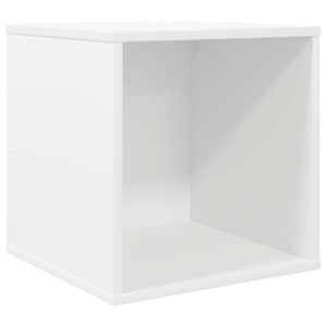 vidaXL Vin&uuml;&uuml;lalbumi kast Valge 37 x 36,5 x 38 cm Tehispuit