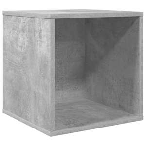 vidaXL Vin&uuml;&uuml;lalbumi kast Betoonhall 37 x 36,5 x 38 cm Tehispuit