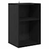 vidaXL Plaadikapp Must tamm 38 x 33 x 61 cm Tehispuit