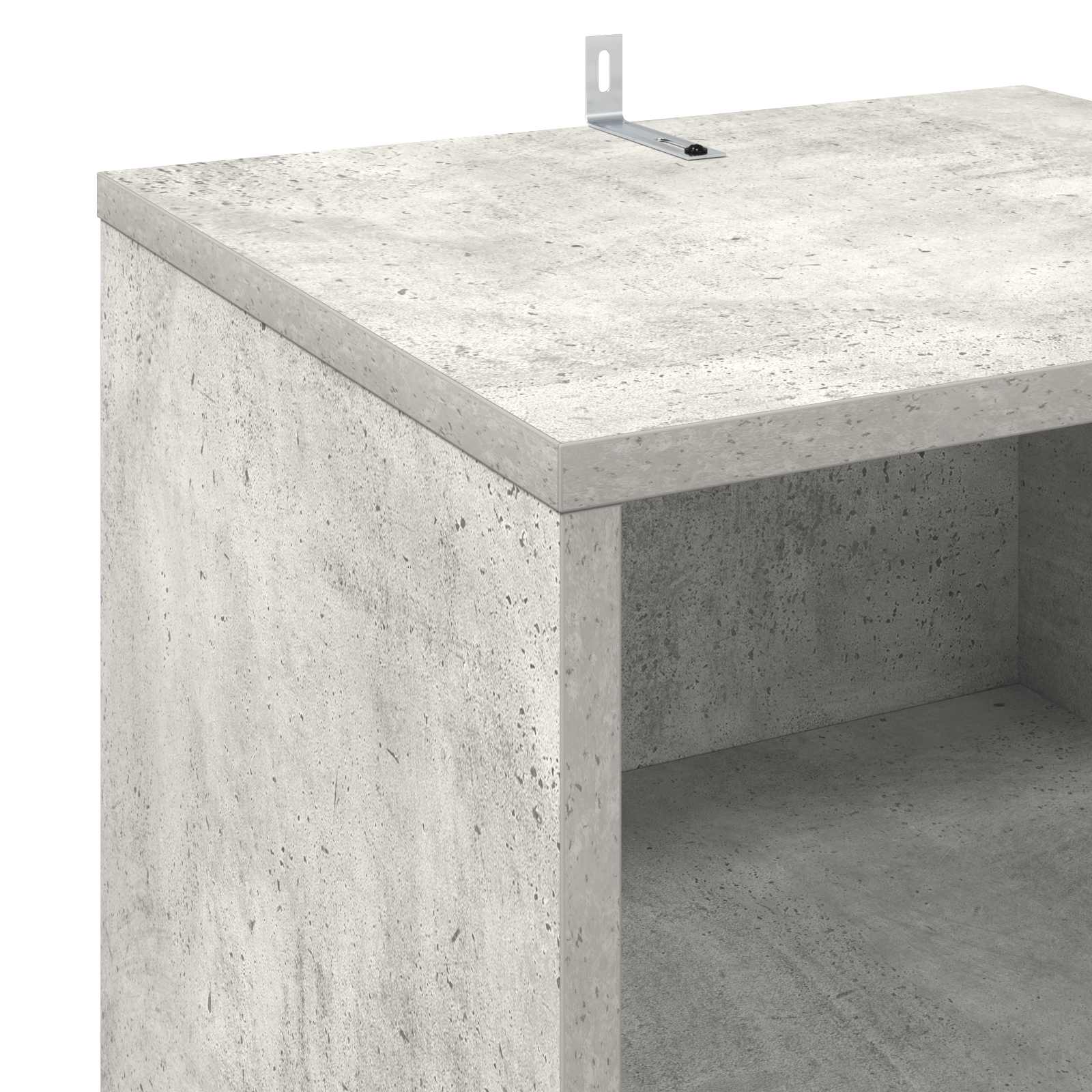 Mueble para discos de vinilo Gris Hormigón 38 x 33 x 61 cm 7