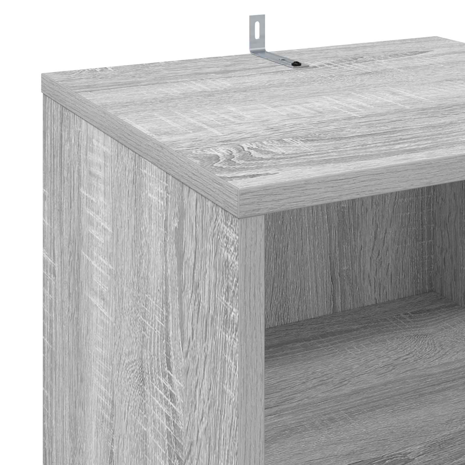 Mueble para discos de vinilo Sonoma gris 38 x 33 x 61 cm 7