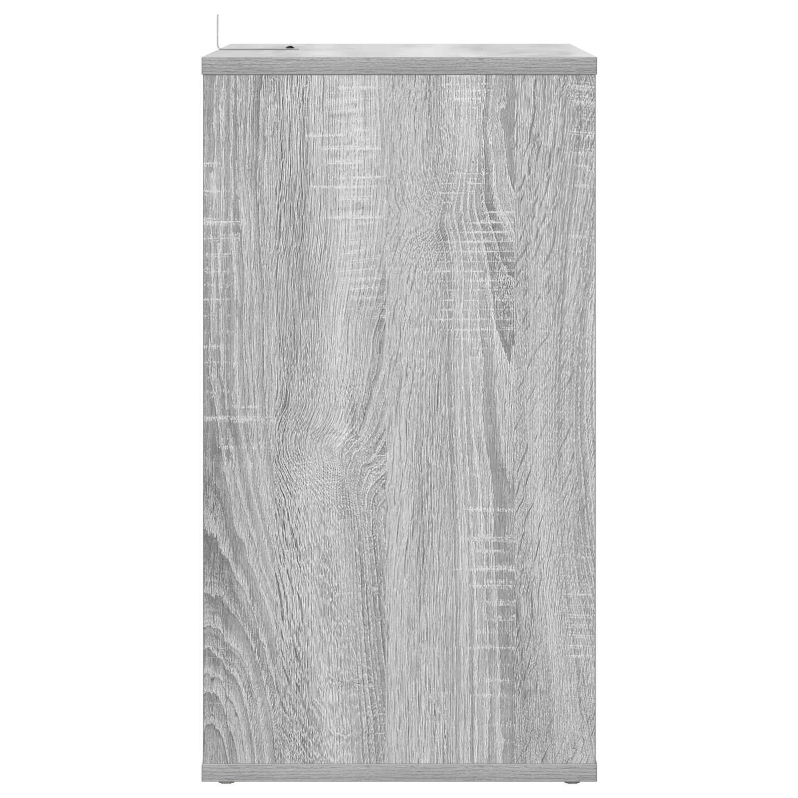 Mueble para discos de vinilo Sonoma gris 38 x 33 x 61 cm 5