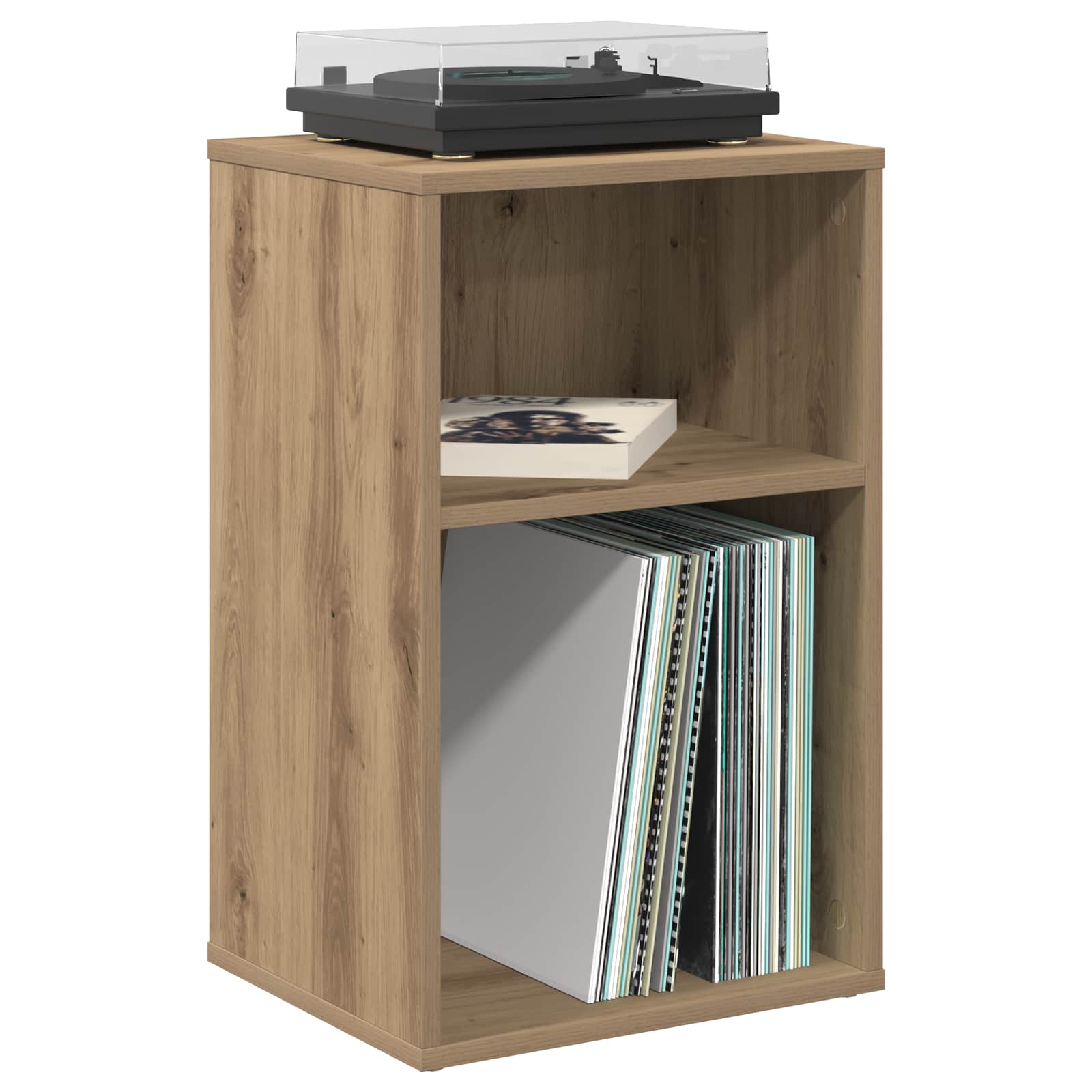 vidaXL Schallplattenschrank Artisan-Eiche 38 x 33 x 61 cm – Bild 3