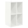 vidaXL Plaadikapp Valge 44,5 x 36,5 x 74,5 cm Tehispuit
