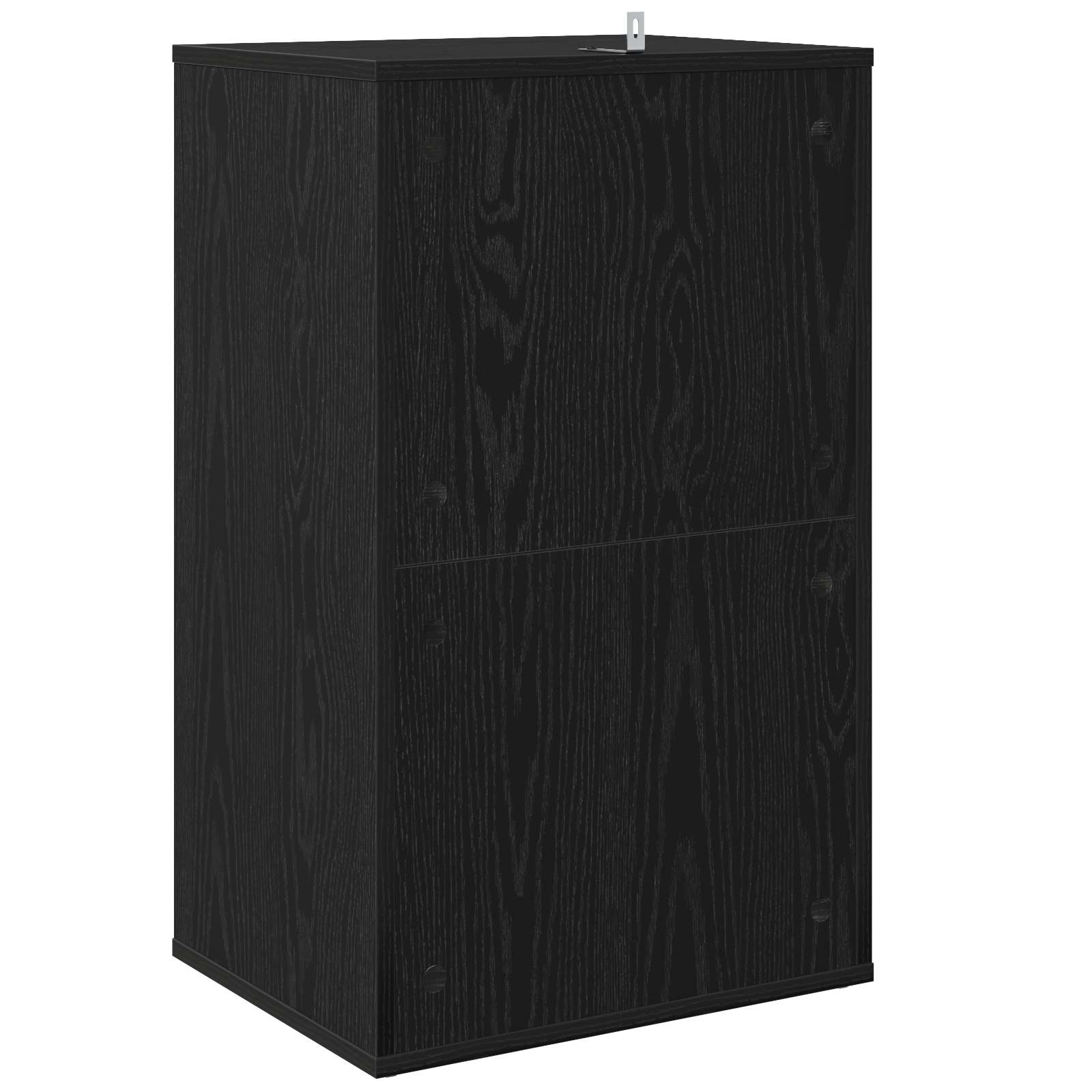 Levykaappi Musta tammi 44,5 x 36,5 x 74,5 cm Tekninen puu - Image 6