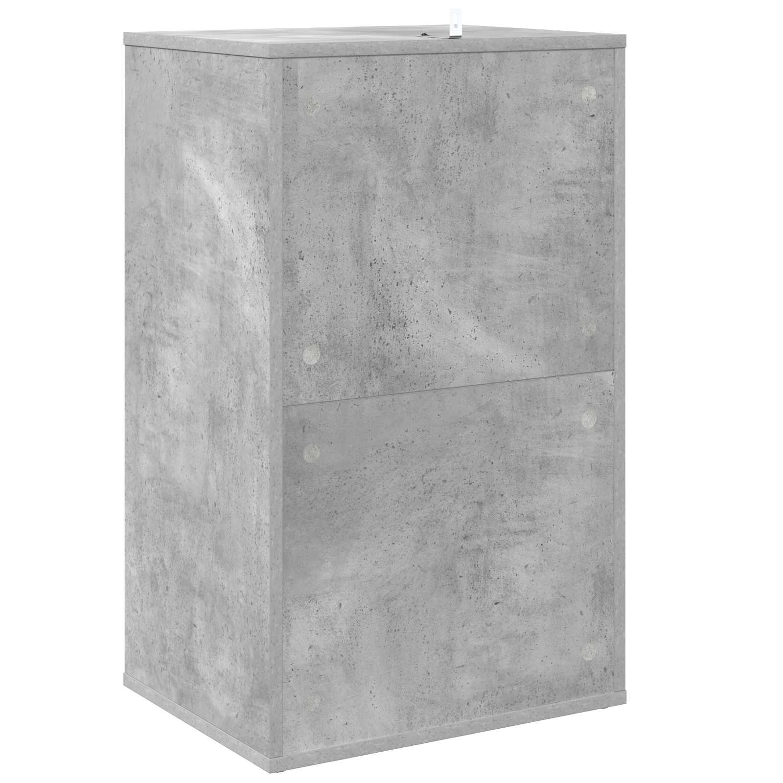 Levykaappi Betoninharmaa 44,5 x 36,5 x 74,5 cm Tekninen puu - Image 6