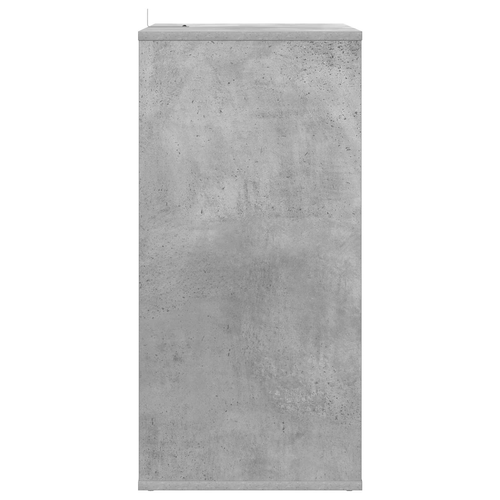 Levykaappi Betoninharmaa 44,5 x 36,5 x 74,5 cm Tekninen puu - Image 5