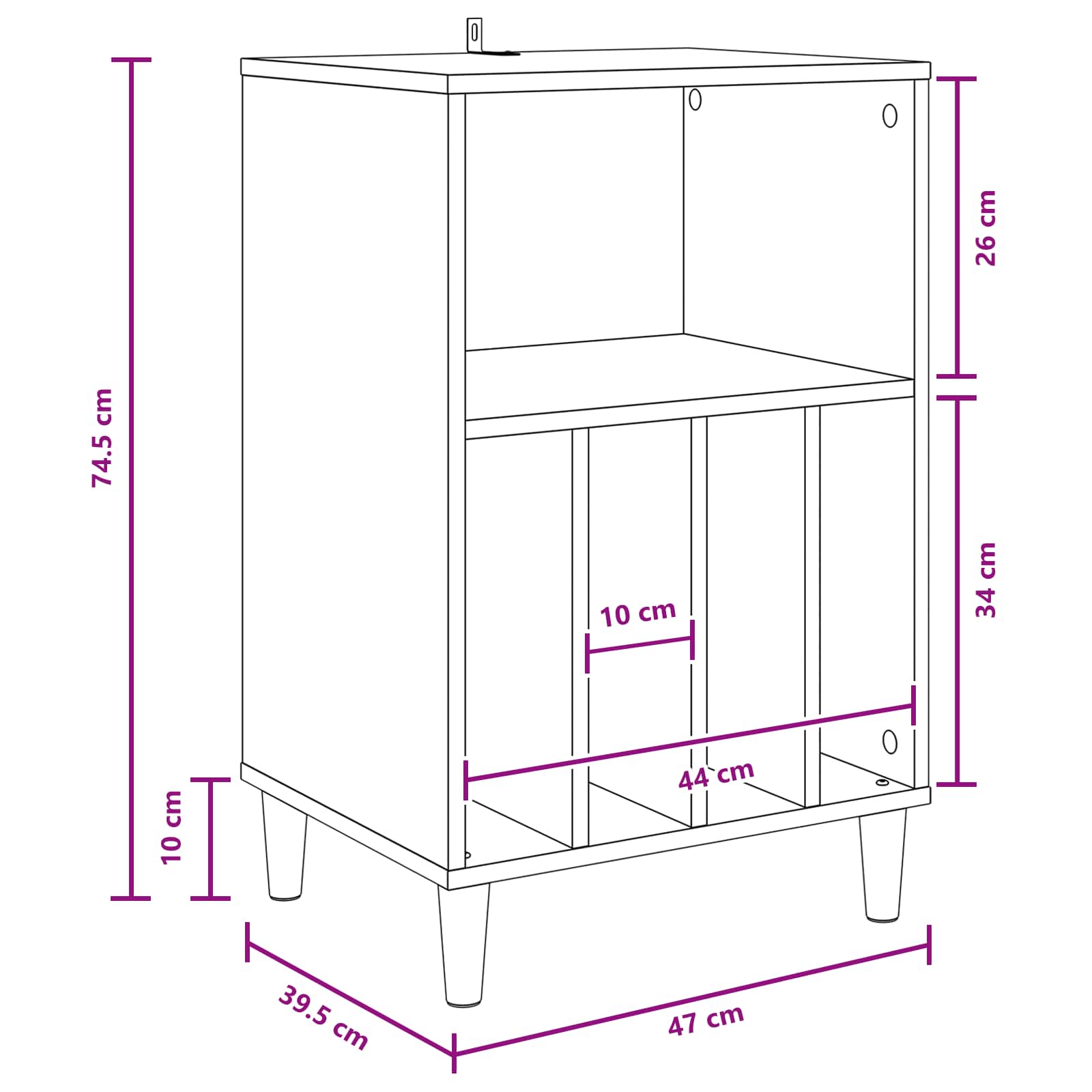 Turntable Stand size guide