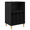 vidaXL Plaadi Alus Must tamm 47 x 39,5 x 74,5 cm Tehispuit