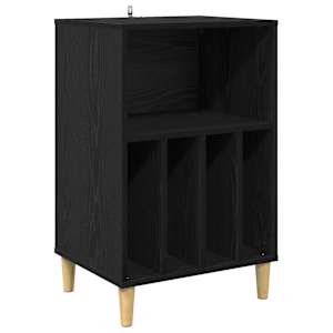vidaXL Plaadi Alus Must tamm 47 x 39,5 x 74,5 cm Tehispuit