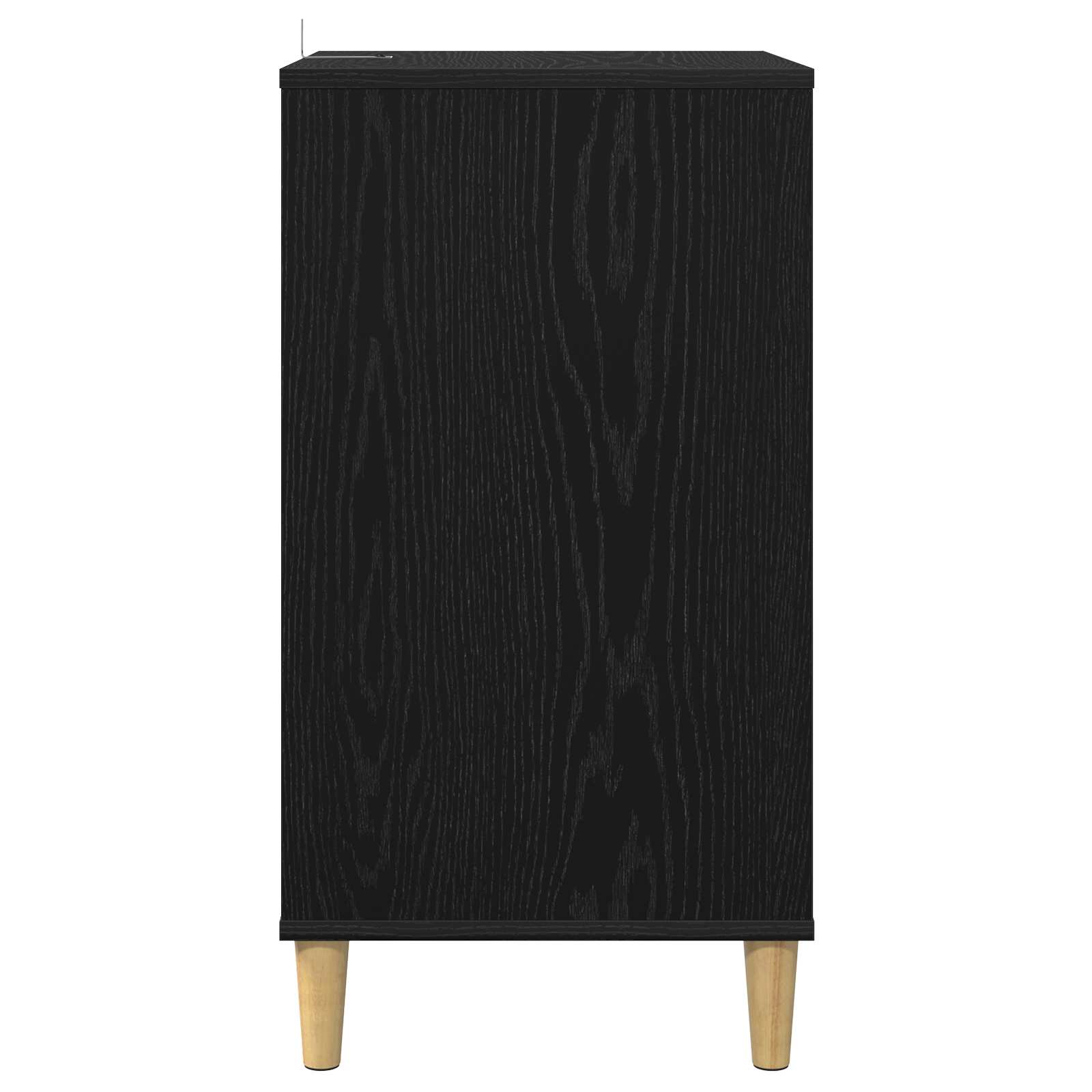 Soittimen teline Musta tammi 47 x 39,5 x 74,5 cm Tekninen puu - Image 5