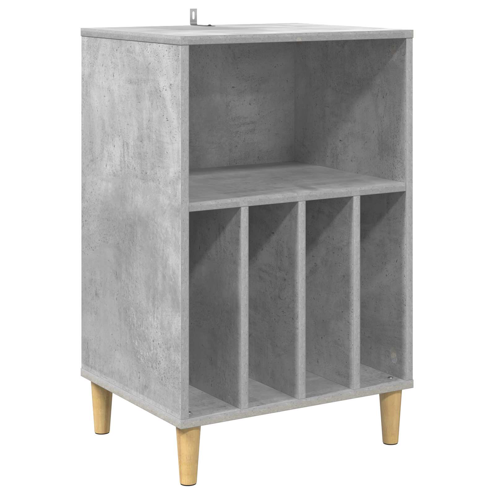 Стойка за грамофон Бетонно сиво 47 x 39,5 x 74,5 см — изображение 2