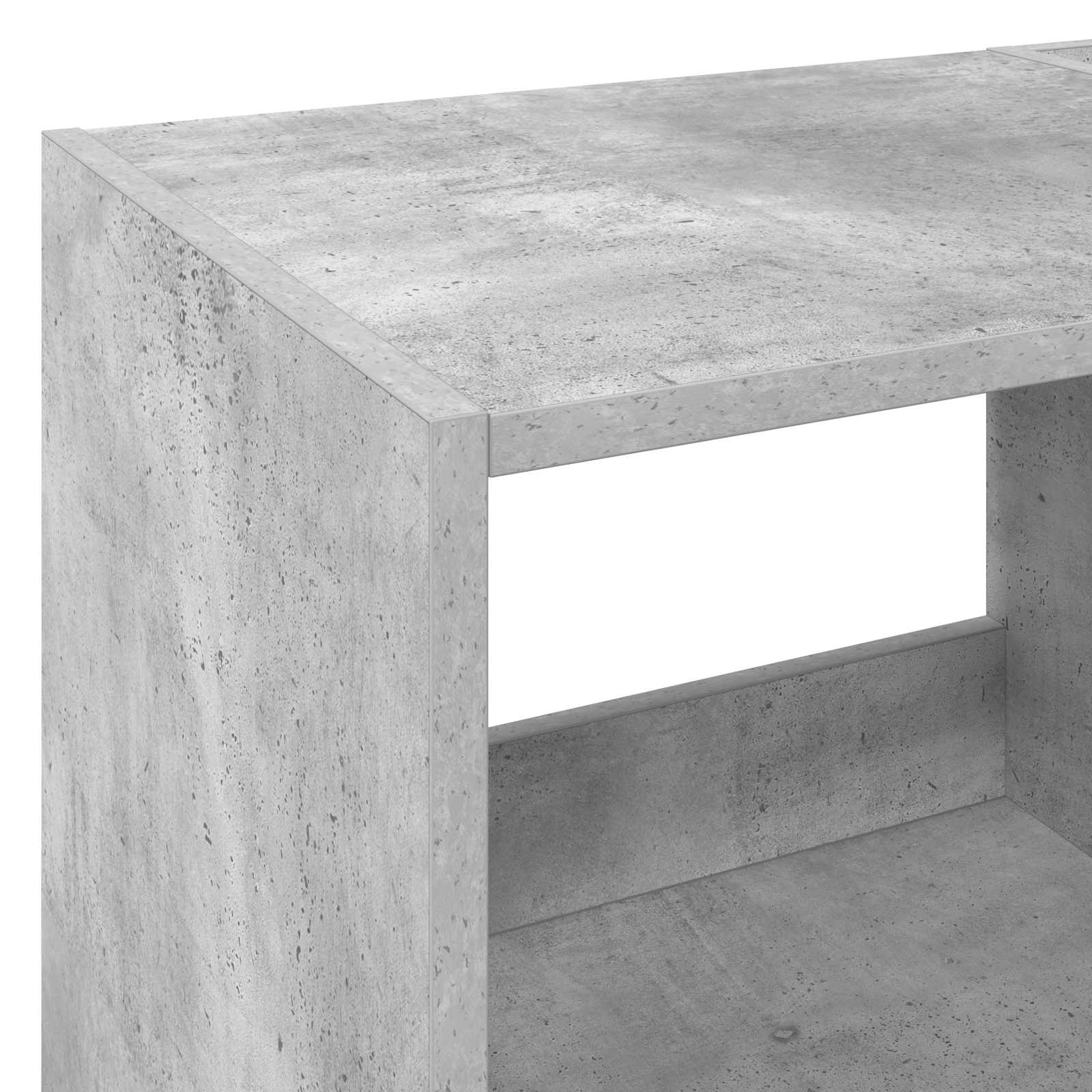 Vinyylisoittimen teline Betoninharmaa 82 x 39,5 x 82,5 cm - Image 7
