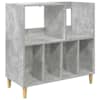 vidaXL Plaadim&auml;ngija alus Betoonhall 82 x 39,5 x 82,5 cm Tehispuit