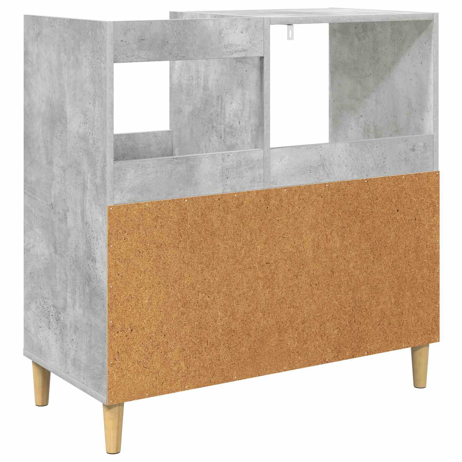 Vinyylisoittimen teline Betoninharmaa 82 x 39,5 x 82,5 cm - Image 6