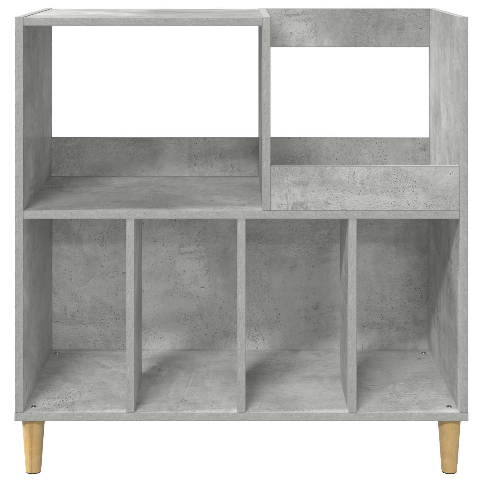 Vinyylisoittimen teline Betoninharmaa 82 x 39,5 x 82,5 cm - Image 4