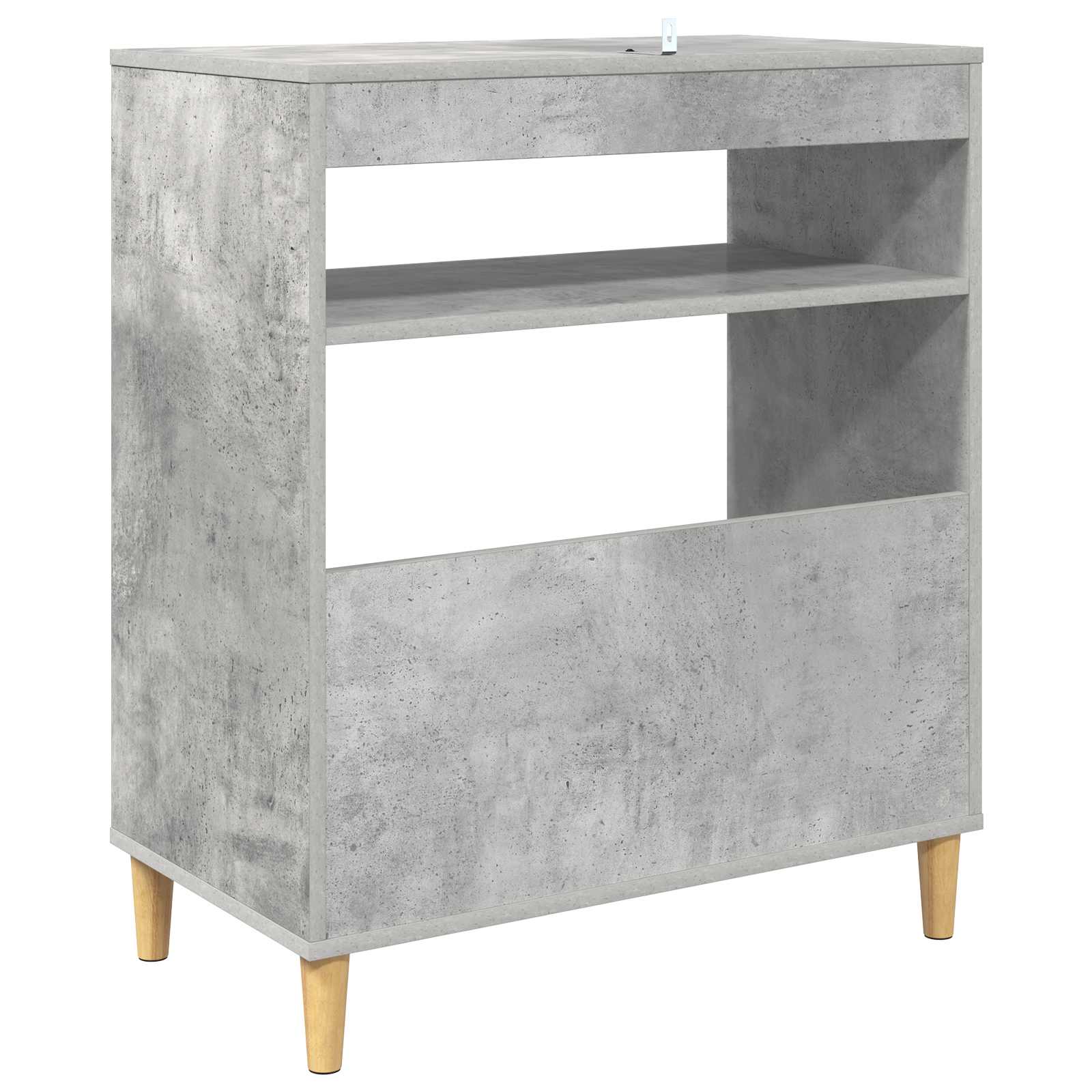 Vinyylisoittimen teline Betoninharmaa 71 x 39,5 x 83 cm - Image 6
