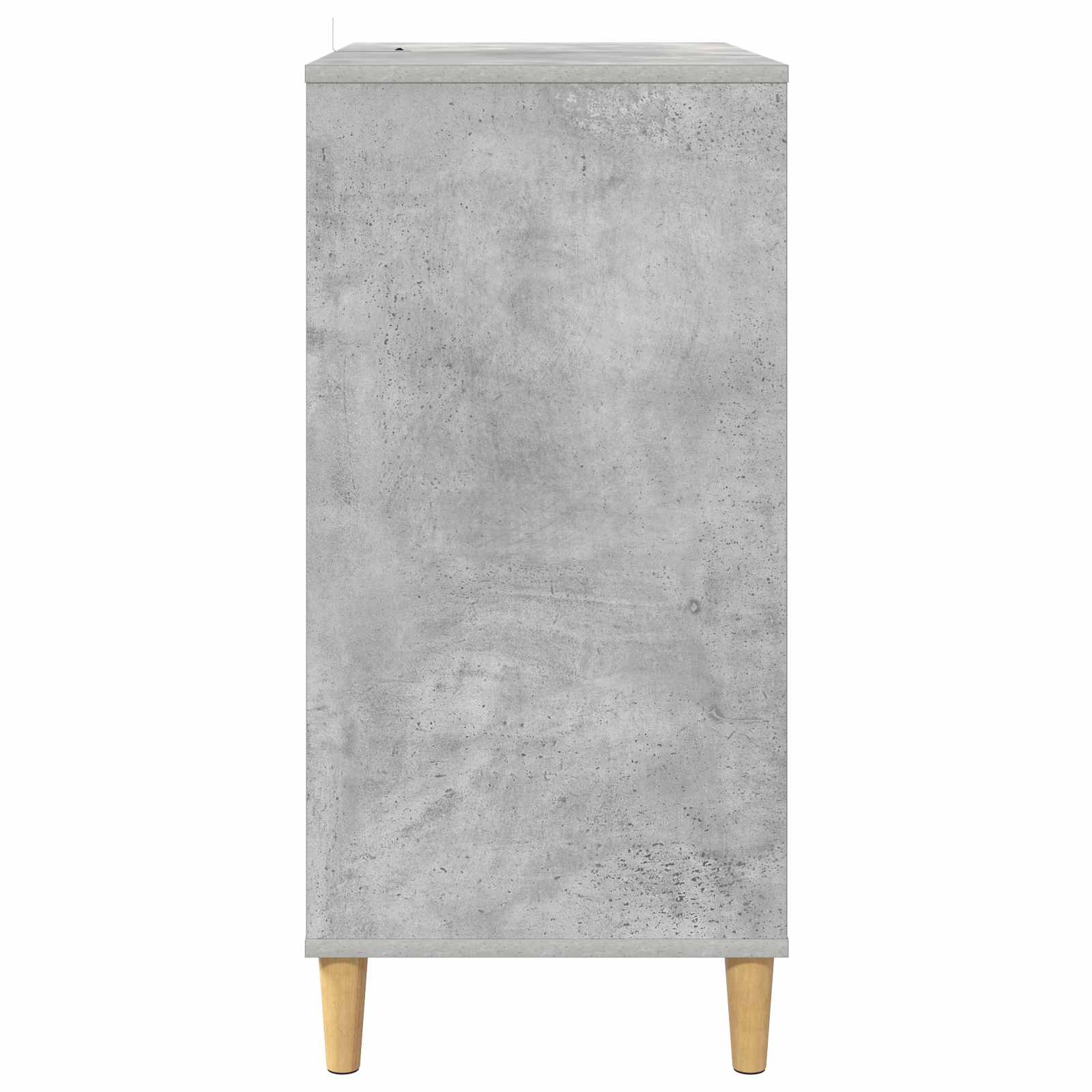 Vinyylisoittimen teline Betoninharmaa 71 x 39,5 x 83 cm - Image 5