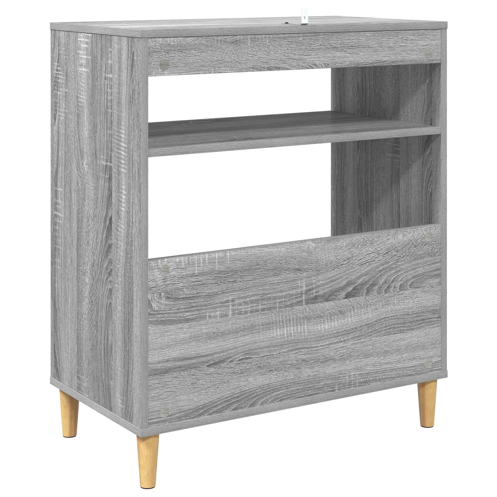 Стойка за грамофон Сив Сонома 71 x 39,5 x 83 см — изображение 4