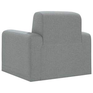 křeslo Světle šedá Textil - obrázek 5