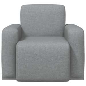 křeslo Světle šedá Textil - obrázek 3