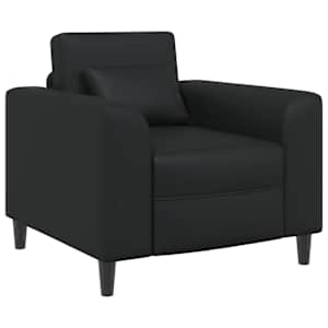 vidaXL Tugitool Must Kunstnahk