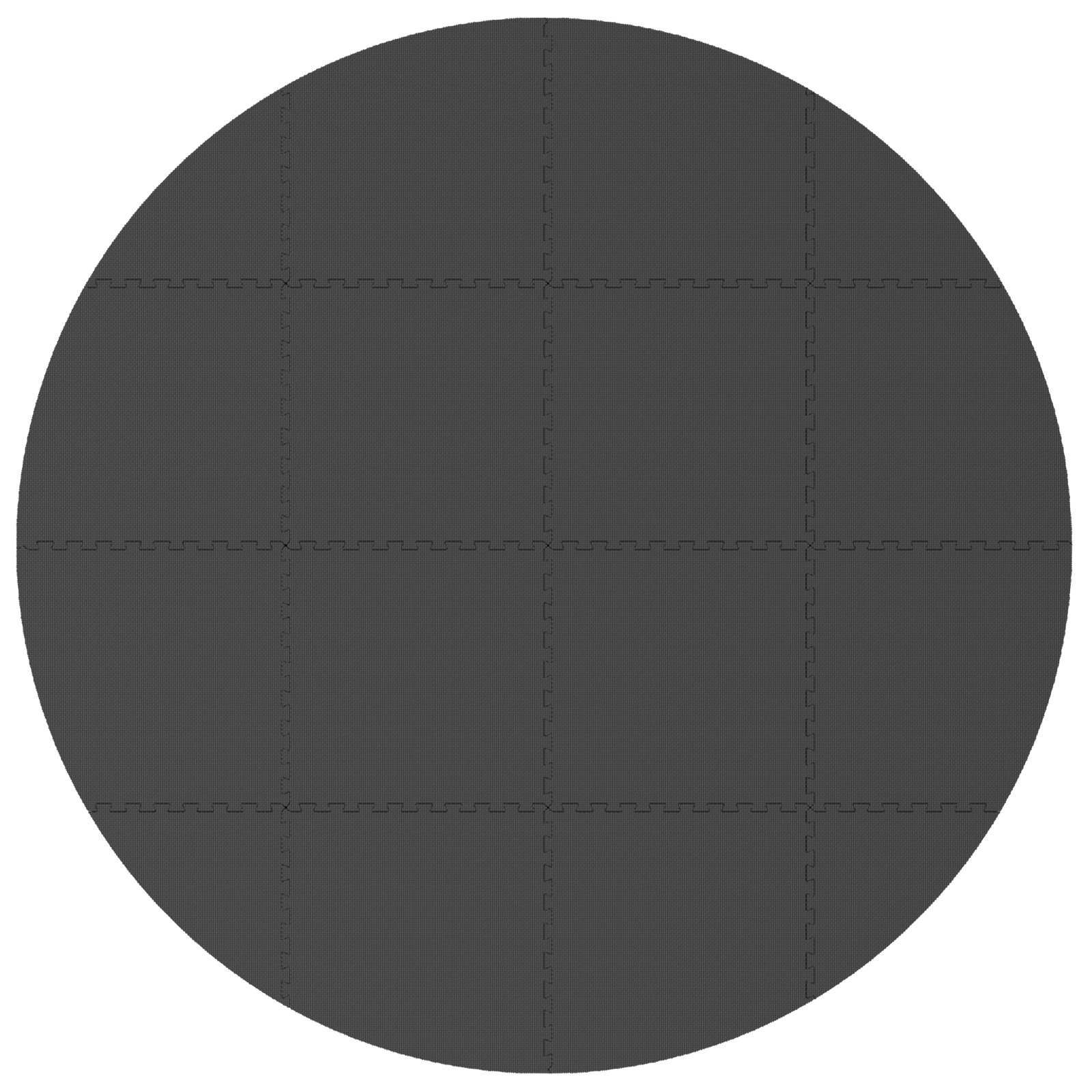 Zwembad Grondmat 16 st Ø 235 cm Rond EVA Schuim Zwart image 2