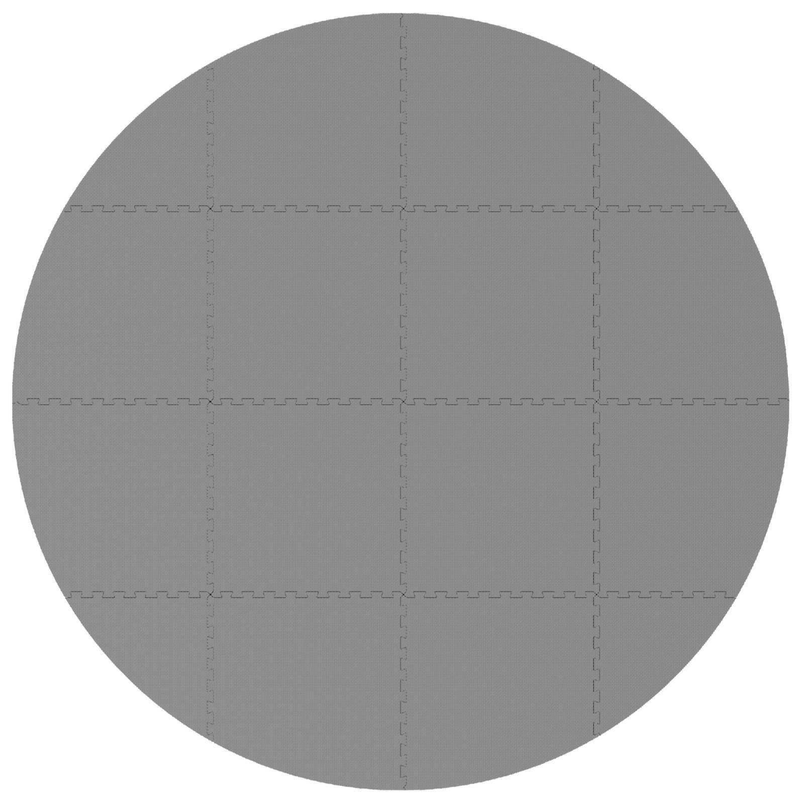 Zwembad Grondmat 16 st Ø 235 cm Rond EVA Schuim Grijs image 2