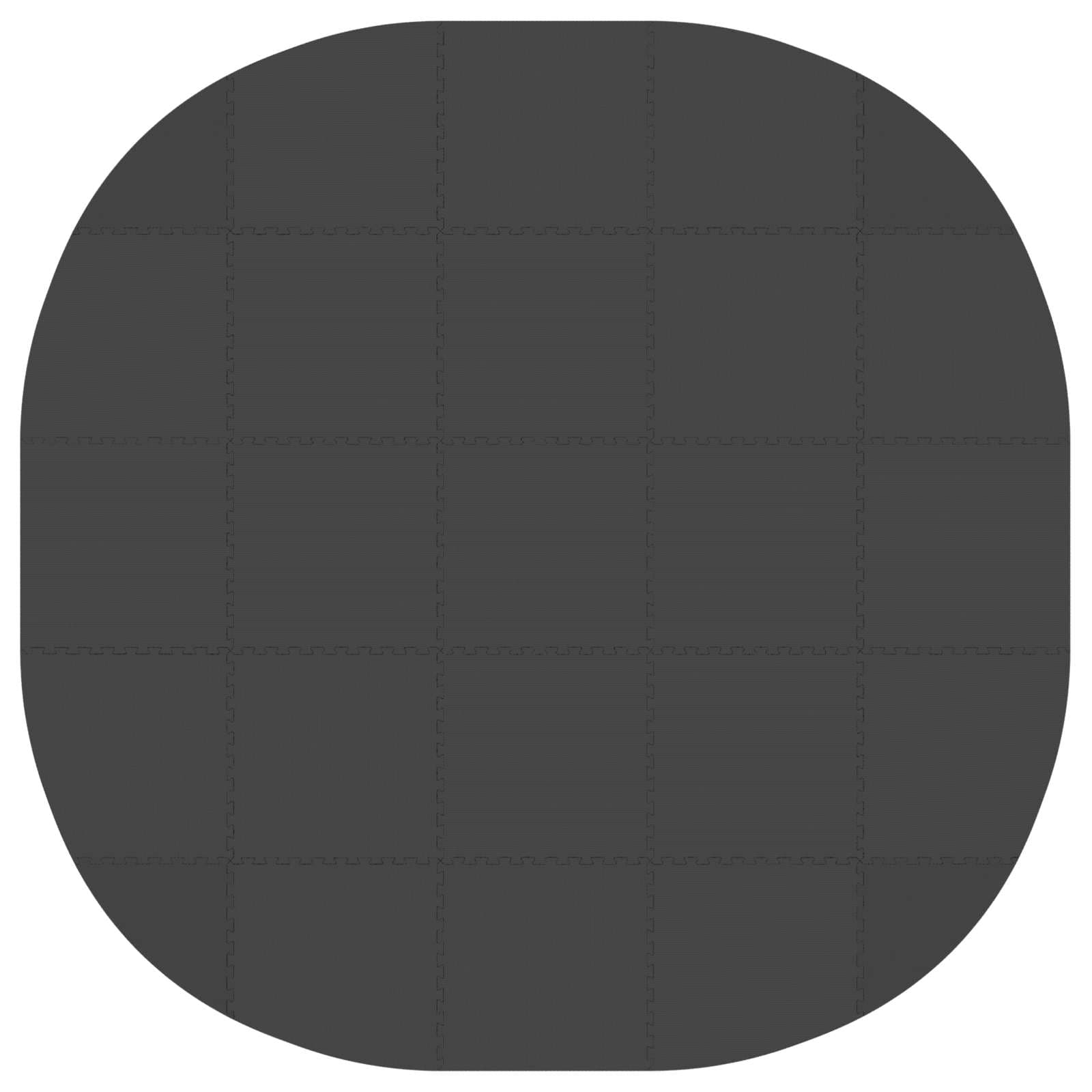 Zwembad Grondmat 25 st Ø 292 cm Rond EVA Schuim Zwart image 2