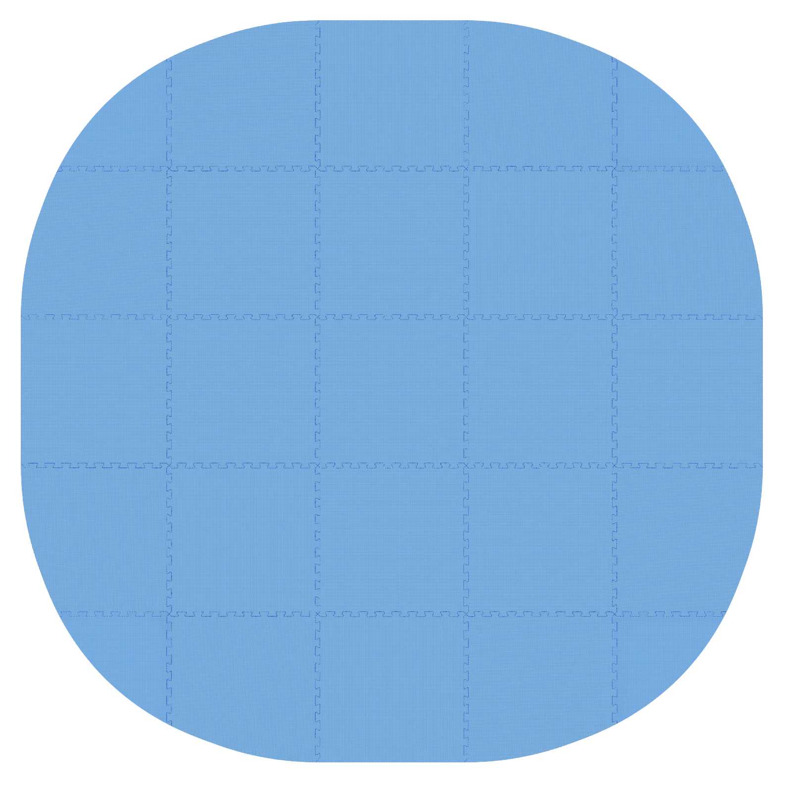 Zwembad Grondmat 25 st Ø 292 cm Rond EVA Schuim Blauw image 2