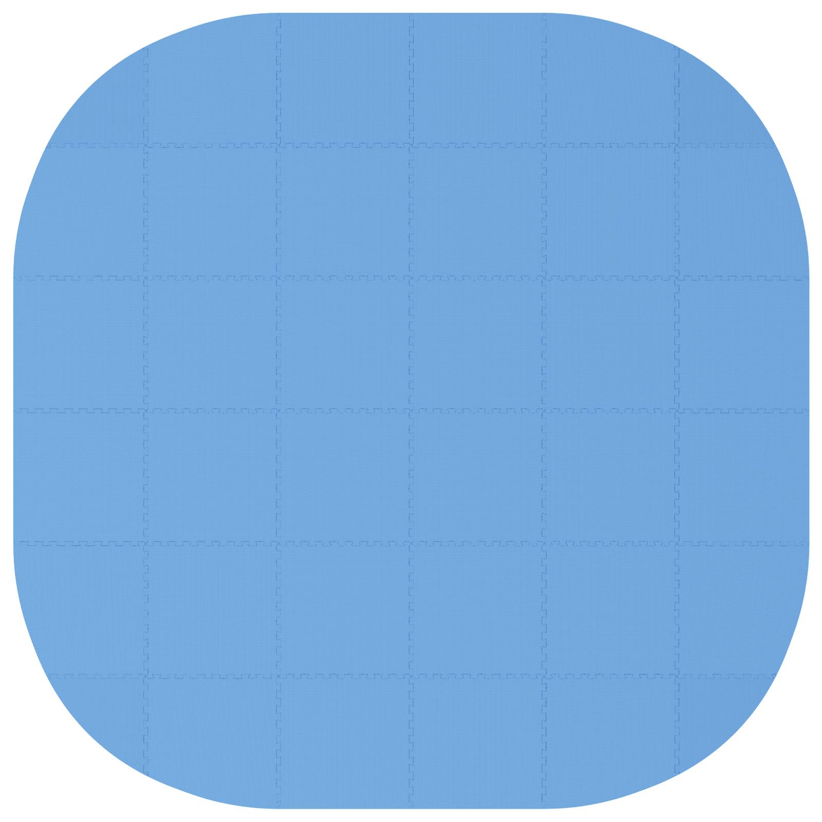 Zwembad Grondmat 36 st Ø 350 cm Rond EVA Schuim Blauw image 2