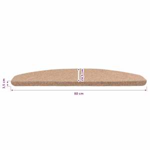 Samolepicí schodové rohože 15 pcs Béžová 80 x 28 x 3,5 cm - obrázek 9