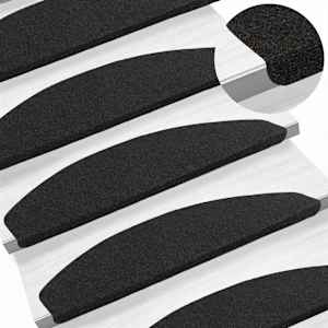 Samolepicí schodové rohože 15 pcs Antracitová 80 x 28 x 3,5 cm - obrázek 2