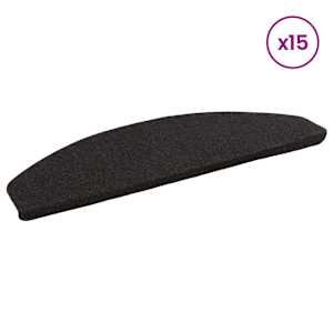 Samolepicí schodové rohože 15 pcs Antracitová 80 x 28 x 3,5 cm - obrázek 3