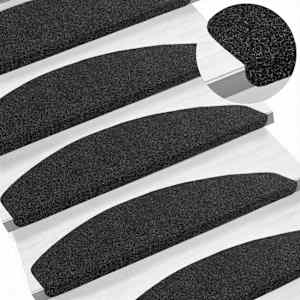 Samolepicí schodové rohože 15 pcs Černá 80 x 28 x 3,5 cm - obrázek 2