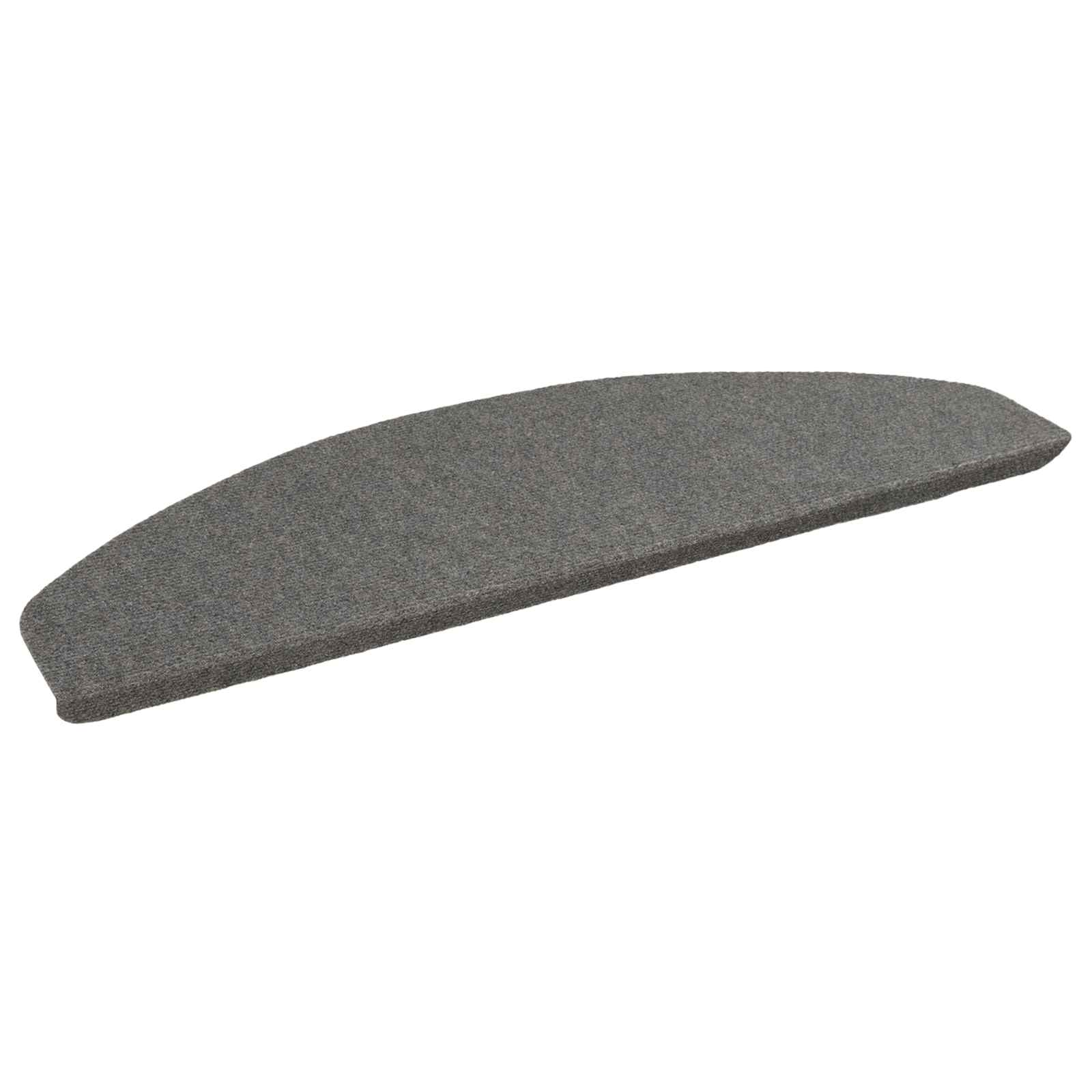 Zelfklevende Trapmatten Halfrond 15 pcs Grijs 80 x 28 x 3,5 cm image 1