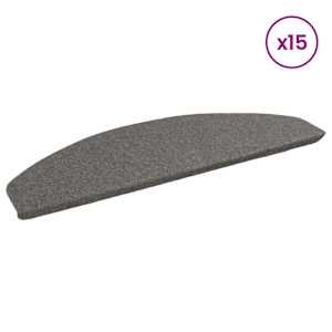 Samolepicí schodové rohože 15 pcs Šedá 80 x 28 x 3,5 cm - obrázek 3