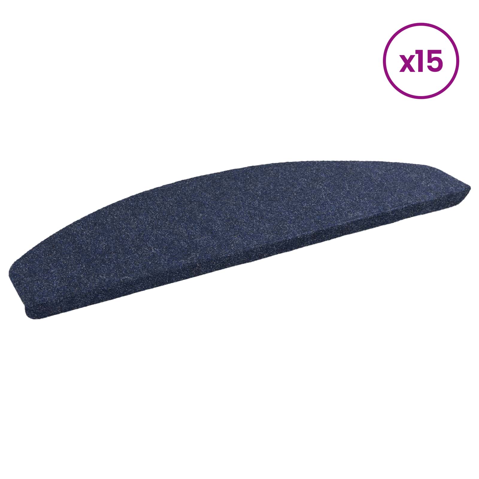 Zelfklevende Trapmatten Halfrond 15 pcs Blauw 80 x 28 x 3,5 cm image 3