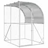 vidaXL Kanakoobas H&otilde;bedane 200 x 200 x 215 cm Tsingitud teras