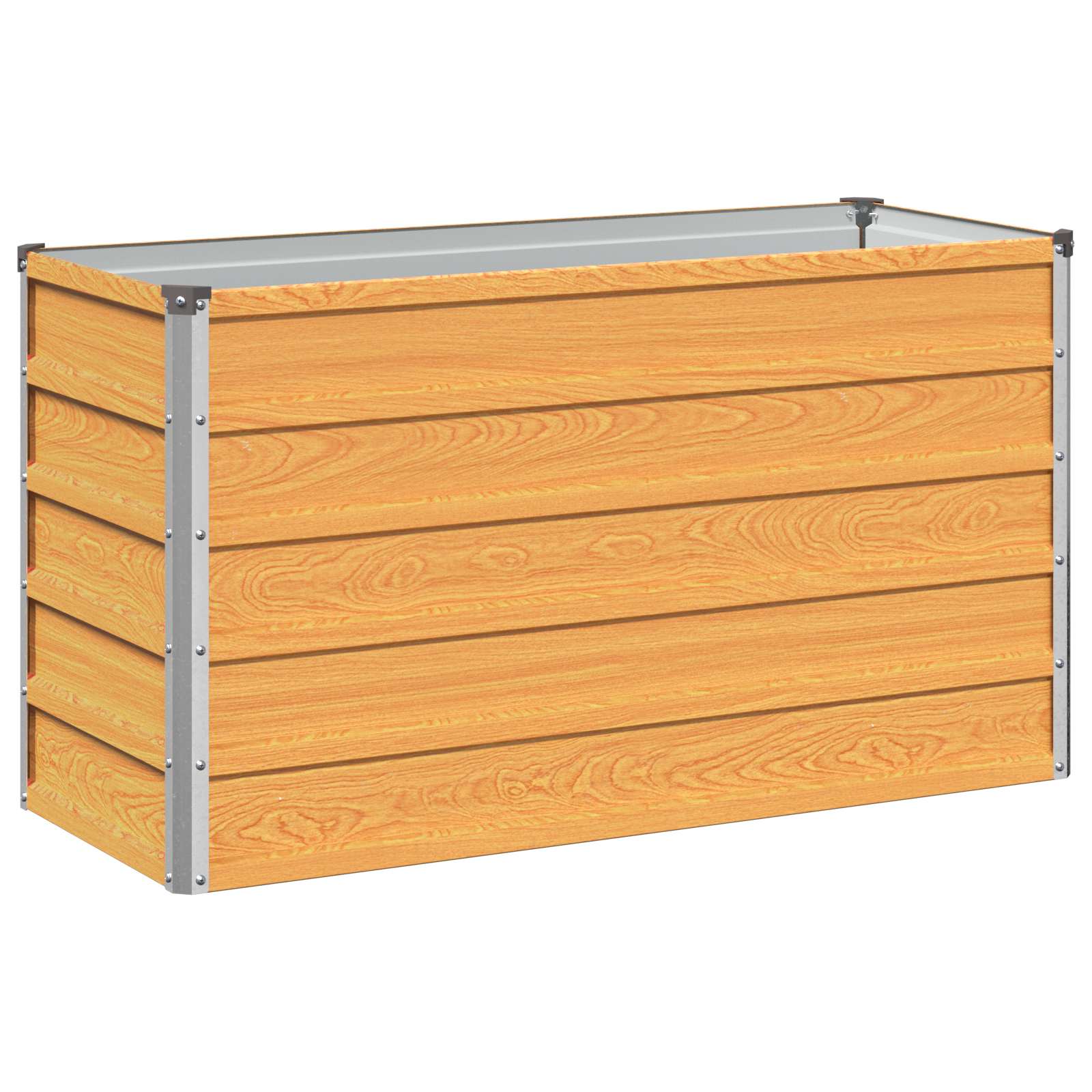 Verhoogd Tuinbed Naturel 100 x 40 x 55 cm koudgewalst staal image 2