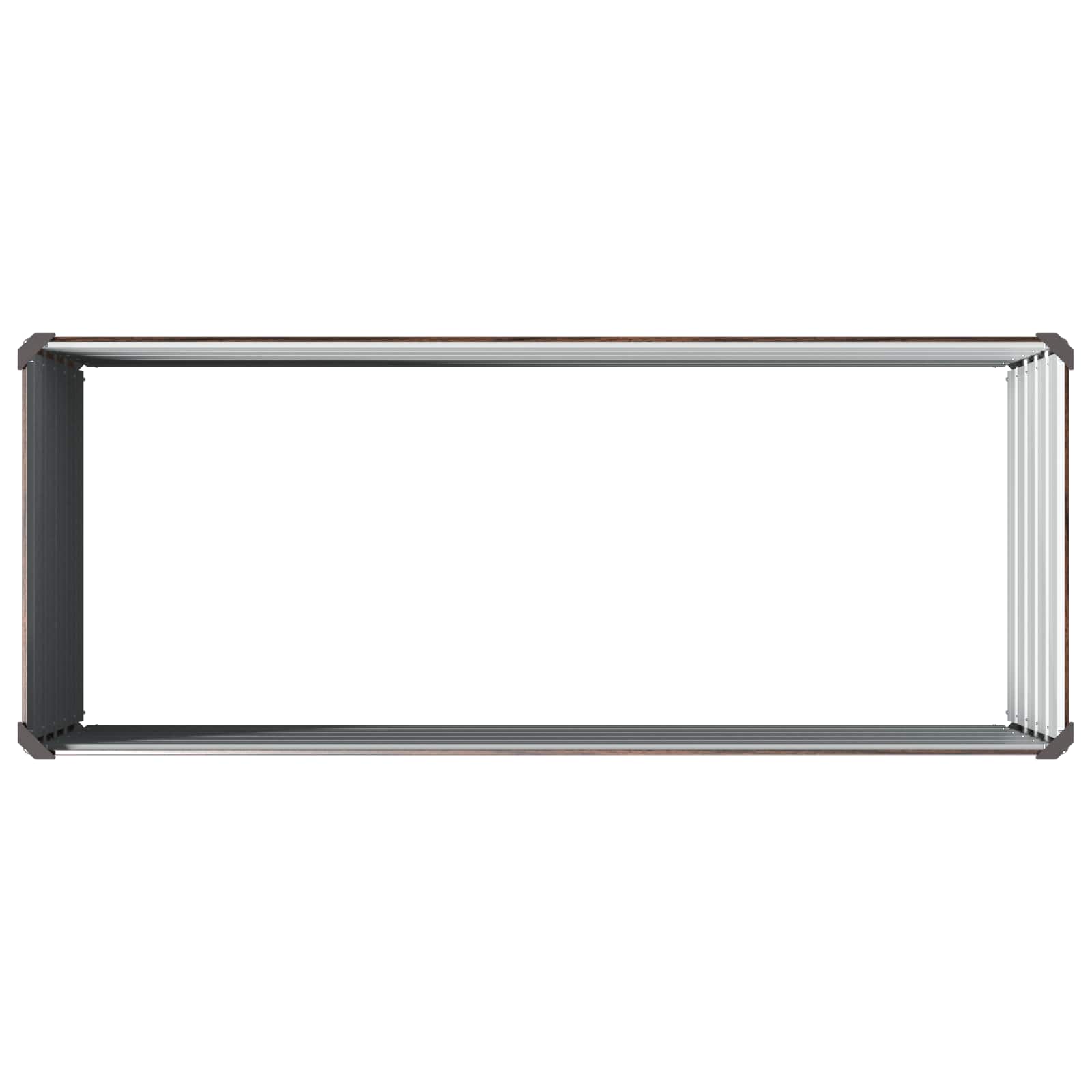 Verhoogd Tuinbed Zwart 100 x 40 x 55 cm koudgewalst staal image 5