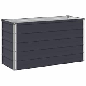 vidaXL T&otilde;stetud Aiapeenar Antratsiit 100 x 40 x 55 cm