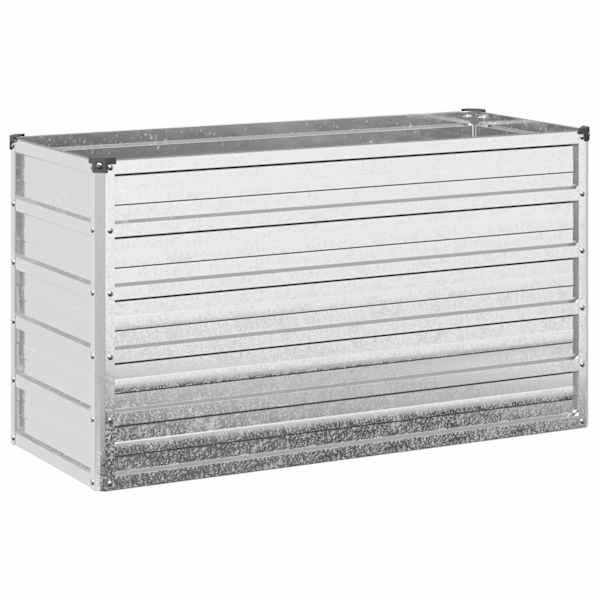 vidaXL T&otilde;stetud Aiapeenar H&otilde;bedane 100 x 40 x 55 cm kuumtsingitud