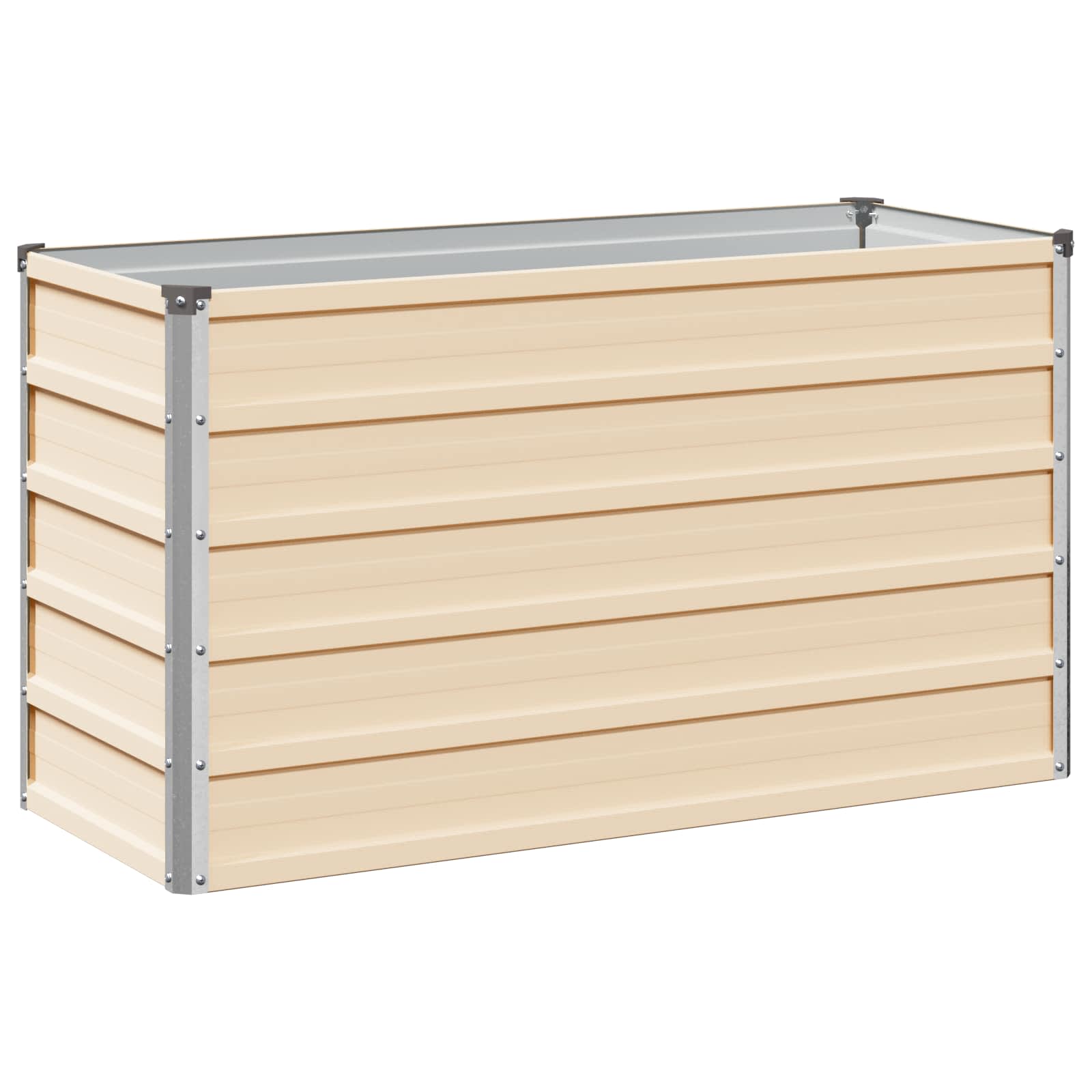 Verhoogd Tuinbed Ivoor 100 x 40 x 55 cm koudgewalst staal image 2