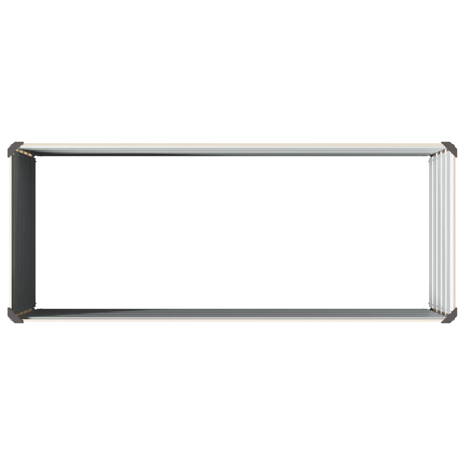 Verhoogd Tuinbed Ivoor 100 x 40 x 55 cm koudgewalst staal image 5