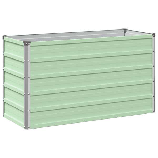 vidaXL T&otilde;stetud Aiapeenar Pastellroheline 100 x 40 x 55 cm